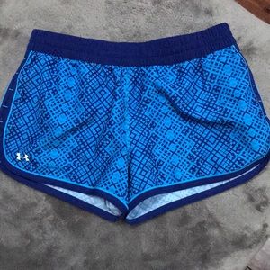 Semi- fitted heat gear shorts blue/navy